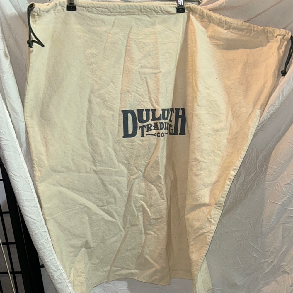 Duluth Trading Co. Canvas Bag 24 X 27. NWOT drawstring closure